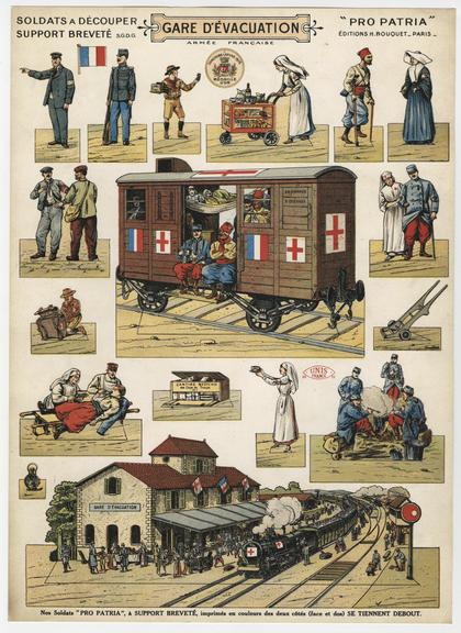 French cut-out diorama sheet