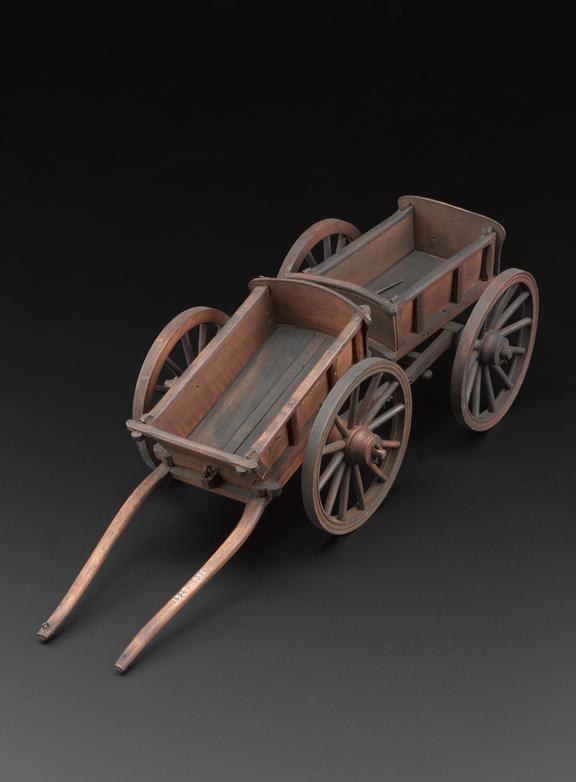 Model of a four-wheeled wagon, 1751. In 1751 Dr
