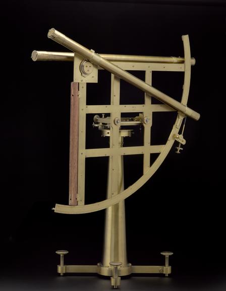 Brass quadrant with stand, 1771