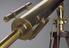 Brass refracting telescope of 4 1/2 inch aperture signed by