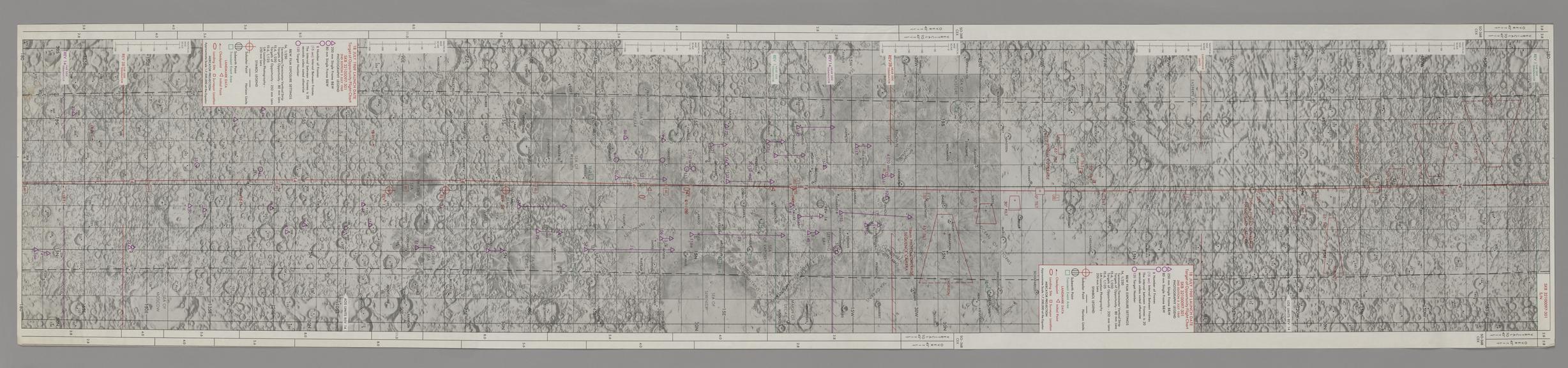 Astronomical Map: Launch Date Target of Opportunity Flight Chart SKB 32100097-301