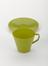 Plastic cup and saucer, green, by `Seno',  Maartensdijk