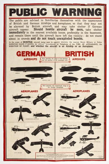 Flay copy of H. V. Roe Public Warning Poster.