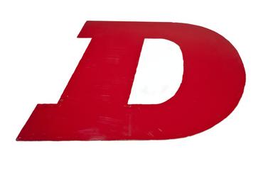 Letter D from Granada TV Building Sign