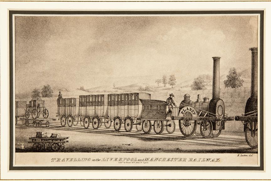 Lithograph of Planet locomotive