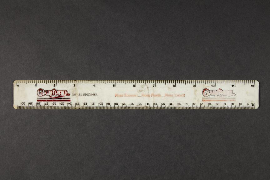 Gardner diesel engines Branded ruler