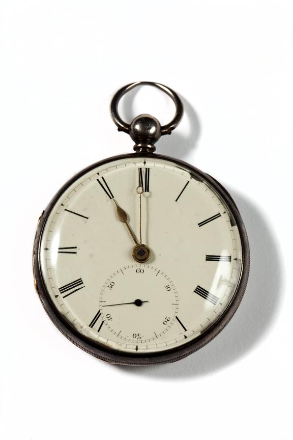 Sterling silver lever pocket watch