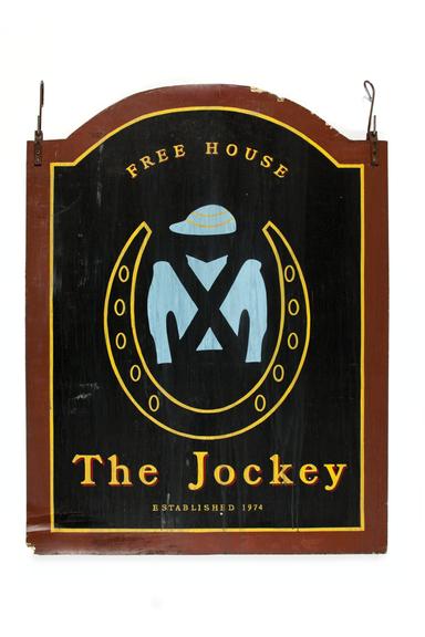 Pub sign 'The Jockey' used in the making of shameless tv series