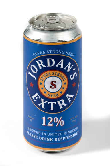 Beer can ' Jordan's Extra strong beer' used in the making of