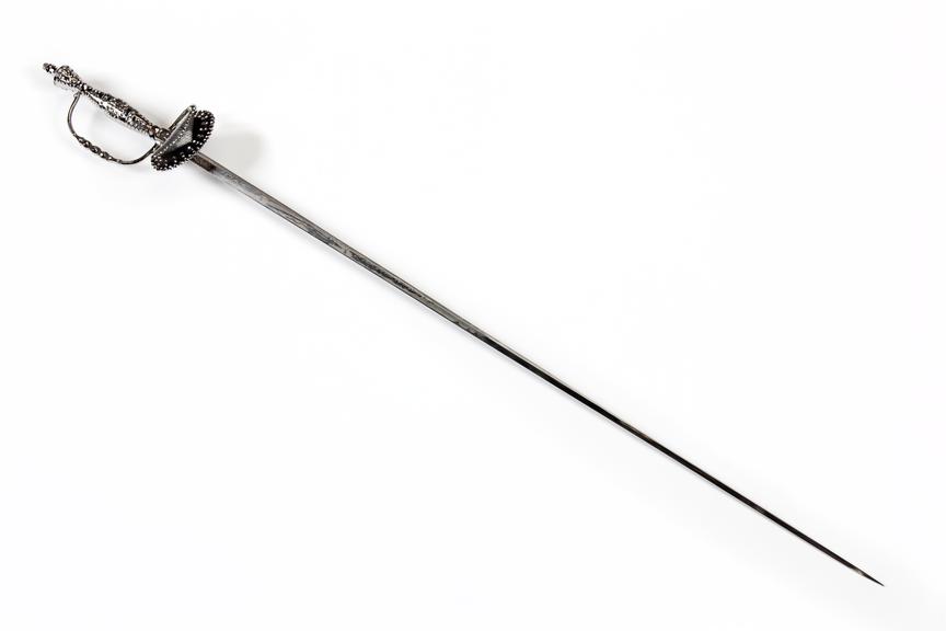 Court dress sword, worn by HV Roe.