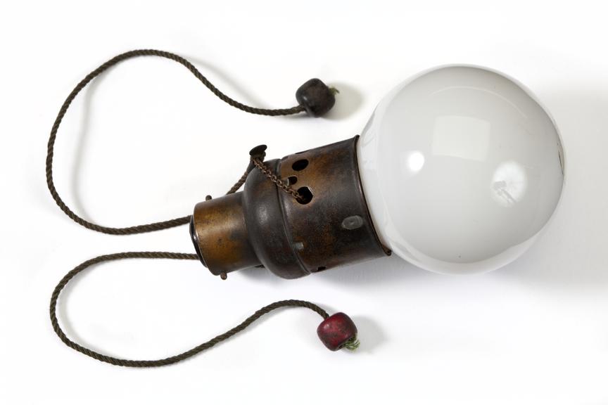 Tungstram Turndown lightbulb with switch cap, c. 1930