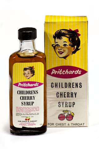 2 Fl ozs of Pricthards Children’s Cherry Syrup.  Card box