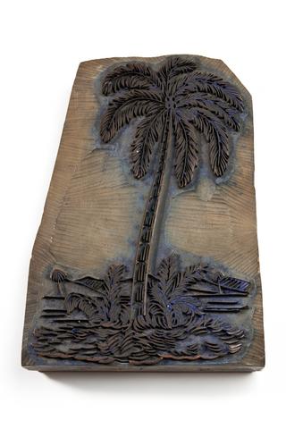 Fabric printing block