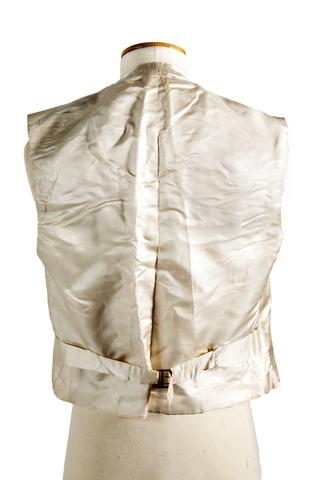 White silk waistcoat worn by Sir William Mather Esq