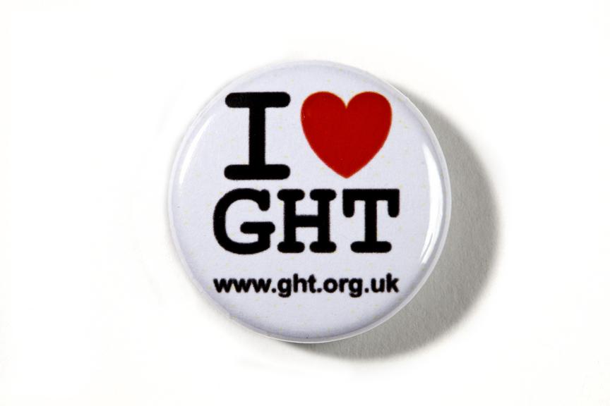 badge produced by the George House Trust as part of its 'I Love