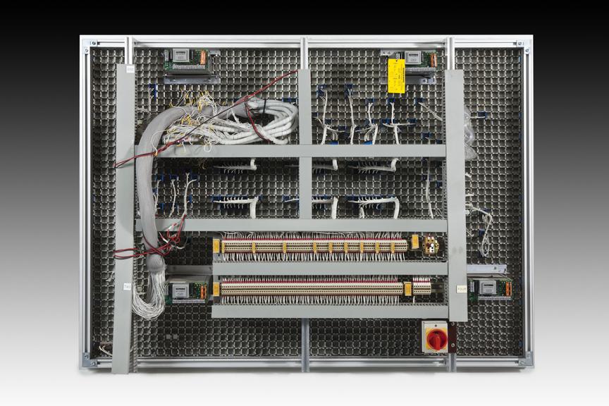 Site mimic and schematic from control room of National Grid Partington