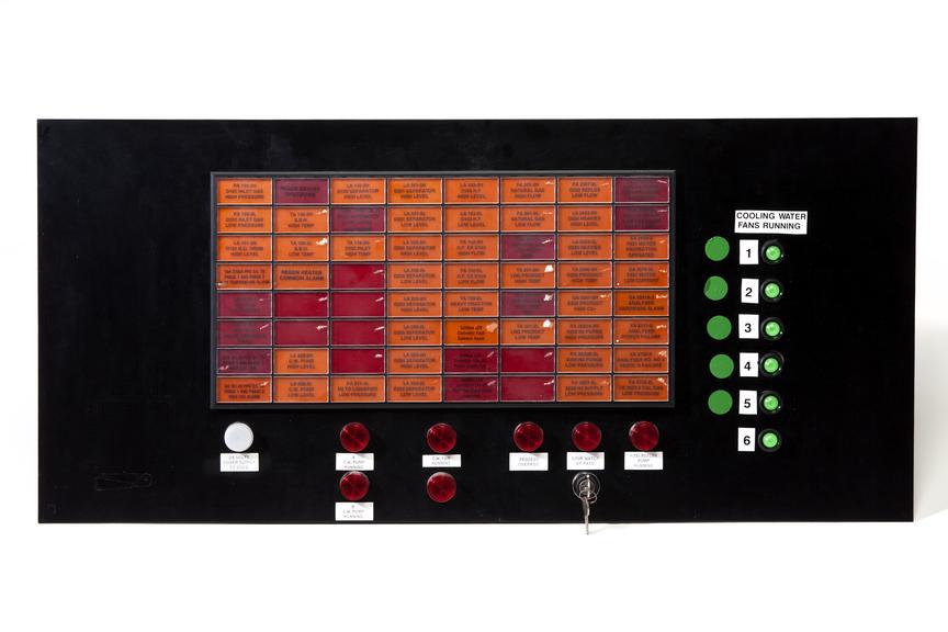 Control room alarm panel from National Grid Partington