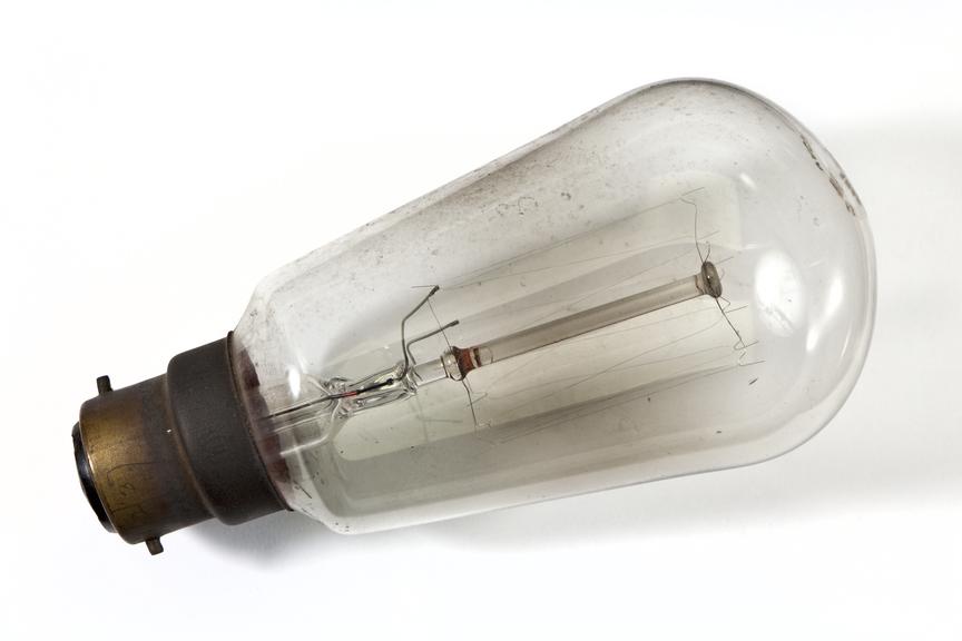 Wrendal light bulb photographed from above on a white