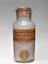 Four dyes in glass bottles with cork stoppers, 1800-1900