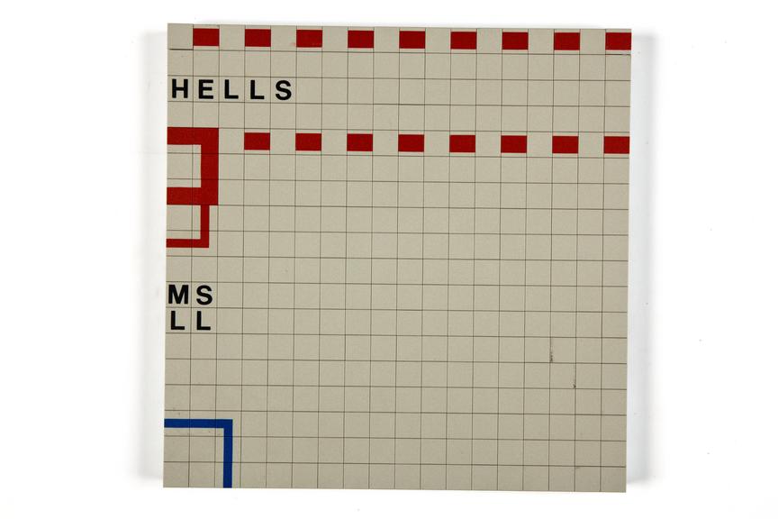 One of a set of 144 tiles from the mimic board from Becca Hall