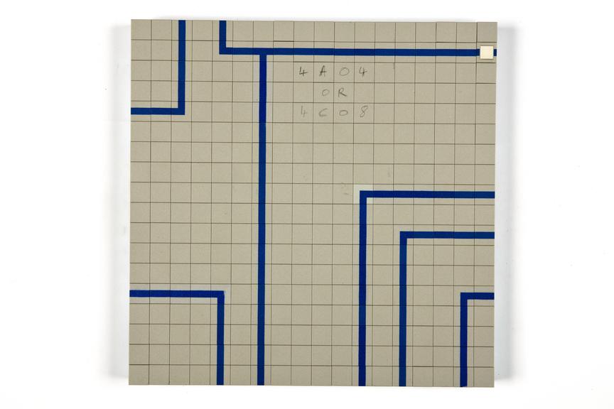 One of a set of 144 tiles from the mimic board from Becca Hall