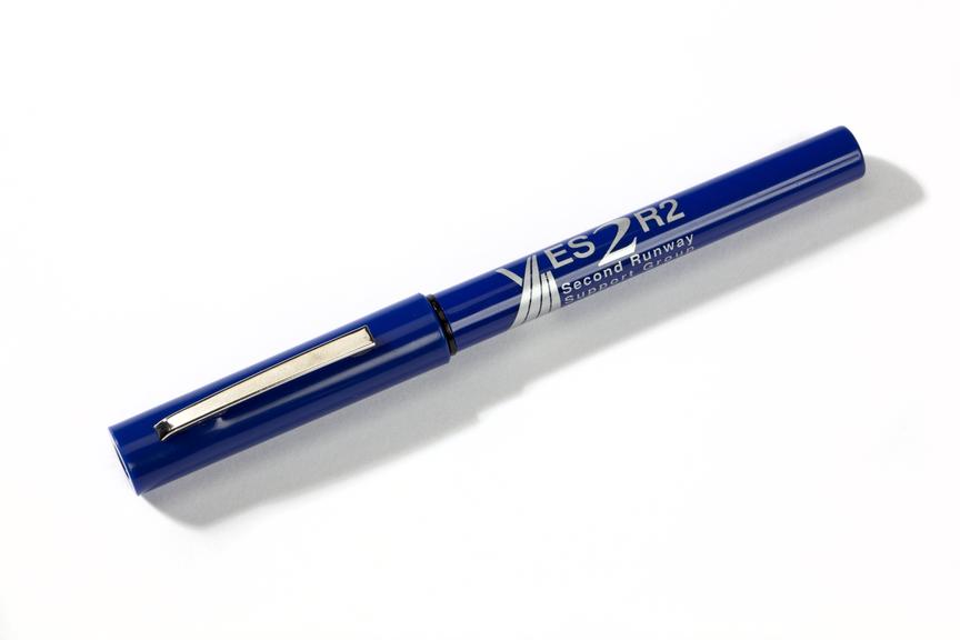 Pen for supporters of the second runway at Manchester airport.