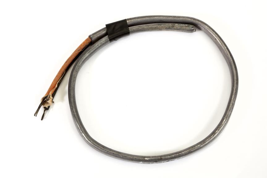 Lead sheathed domestic two core power cable, about 1948.