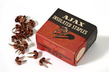 Box of Ajax insulated staples