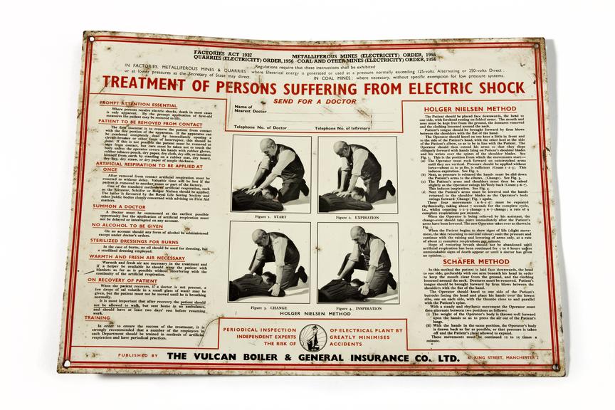 Electric shock treatment sign.