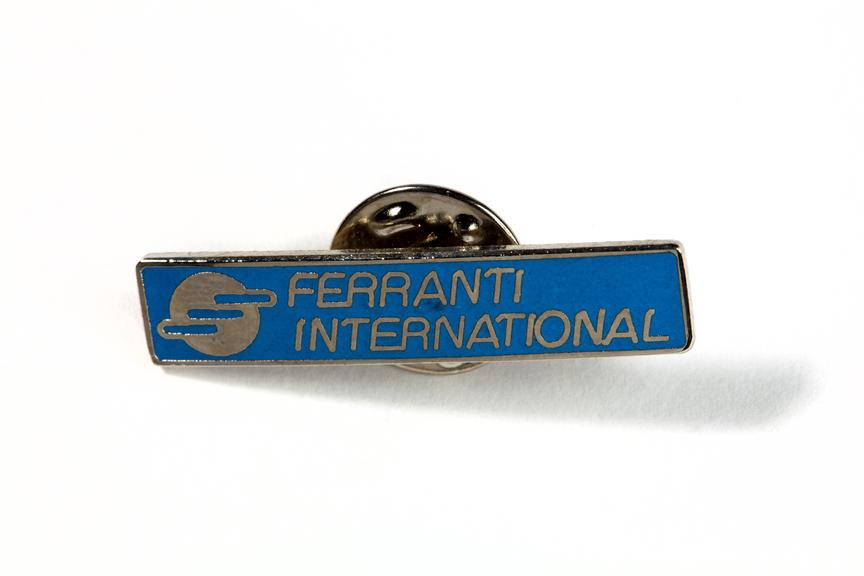 Badge made for Ferranti International.