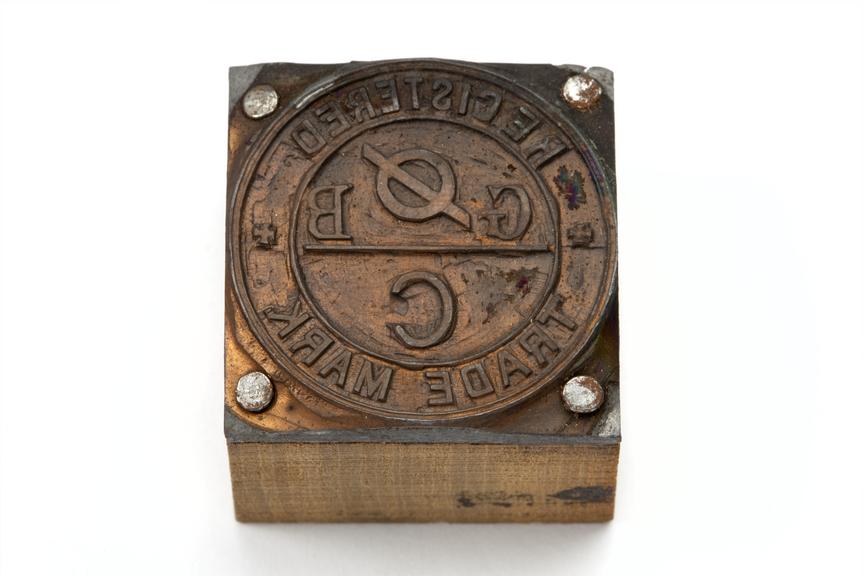 Printing block from Grimshaw Brothers & Sons Chemical Works in