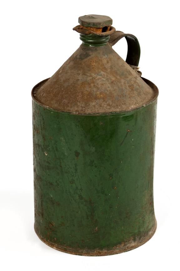 Oil canister, coal mining.