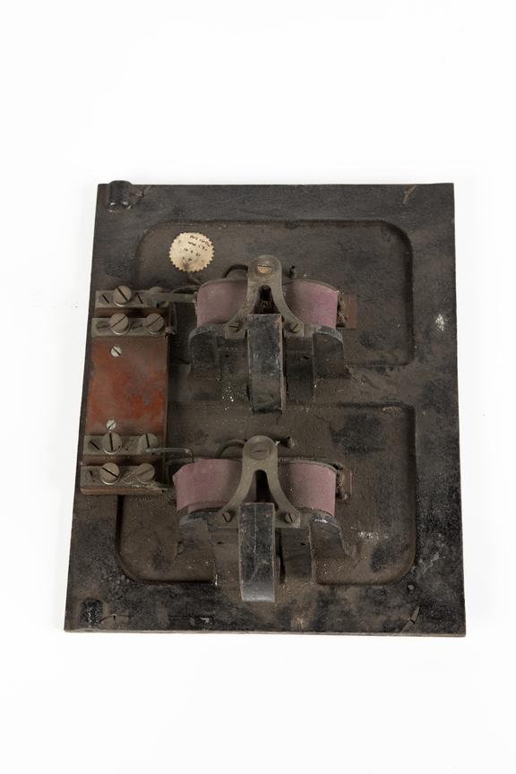 Telegraph mechanism, partial.