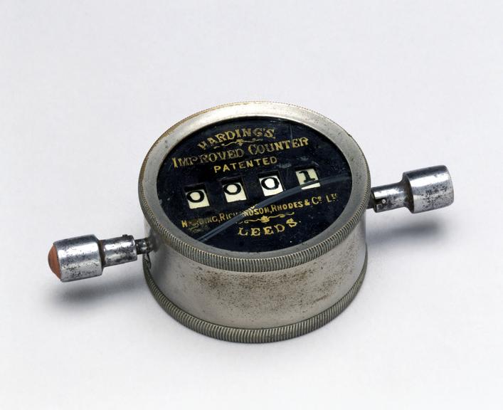 Improved form of mechanical counter, late 19th century.