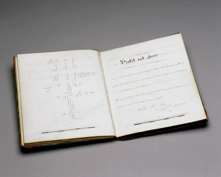 School exercise book, English, 1862.