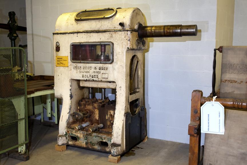 Hydraulic pump, made by John Shaw & Sons, Salford, c.1930s.