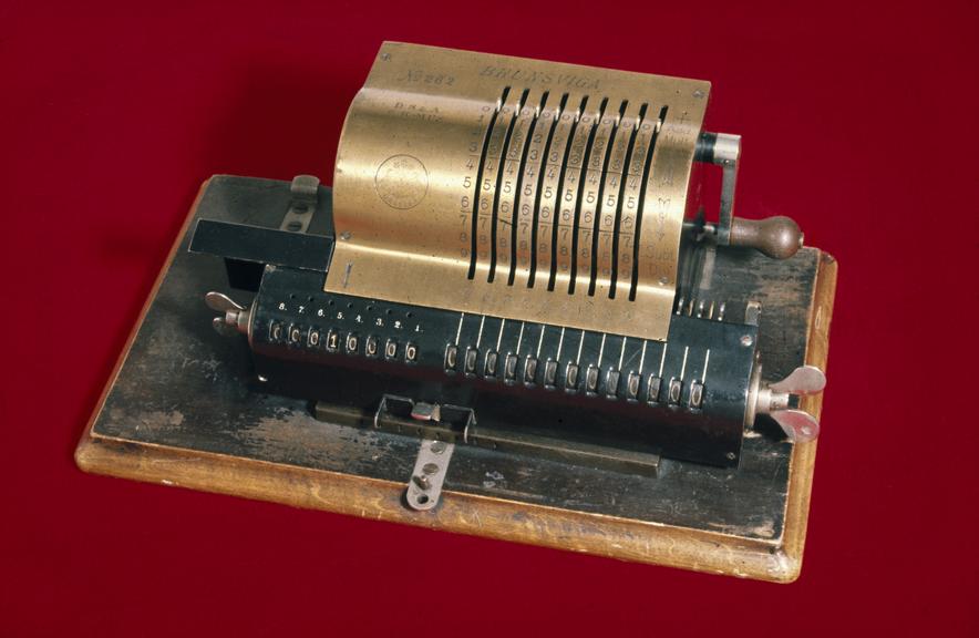 Brunsviga calculating machine, 1892.