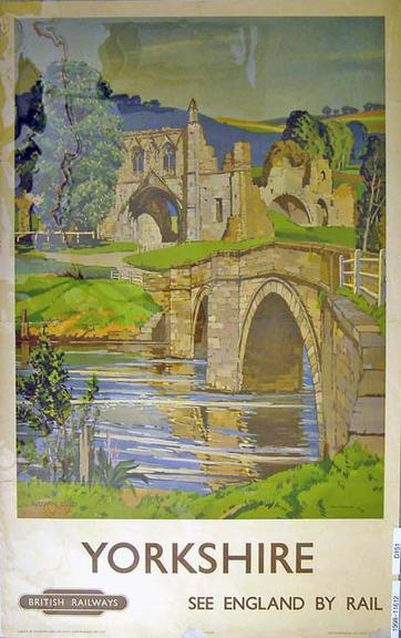 Yorkshire - Kirkham Abbey, See England by Rail