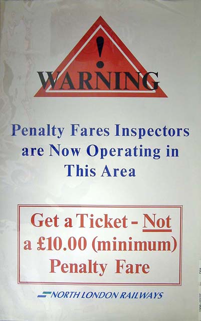 Warning! Penalty Fares Inspectors Are Now Operating In This Area ...