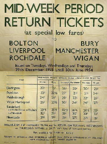 Mid-week Period Return Tickets