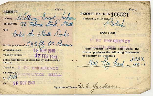 London & North Eastern Railway Work Permit
