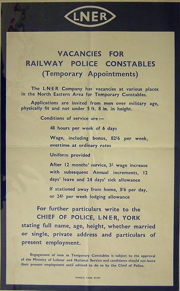 Vacancies For Railway Police Constables