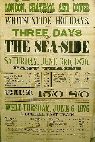 Poster promoting Whitsuntide Holidays at Ramsgate | Science Museum ...