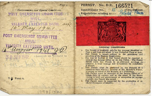 London & North Eastern Railway Work Permit