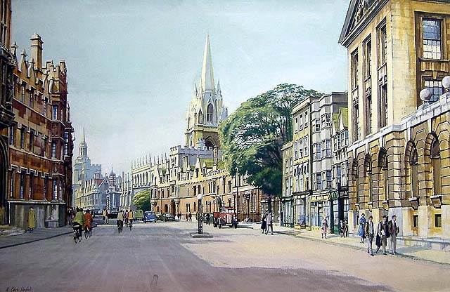 Oxford (painting; watercolour; poster artwork)