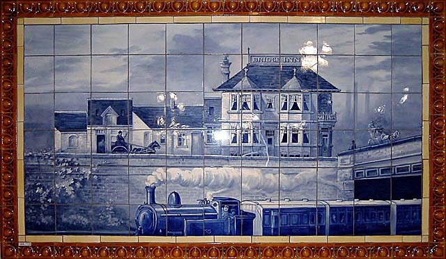 Tiled mural, North Staffordshire Railway