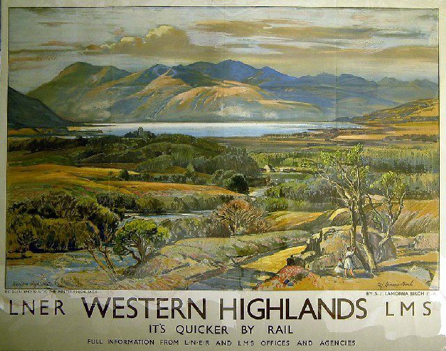 It's Quicker by Rail - Western Highlands (poster)