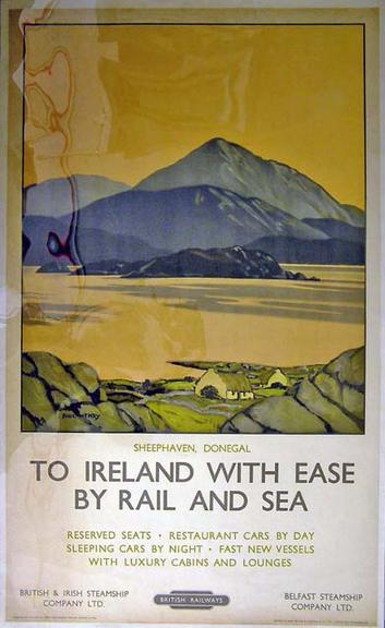 To  Ireland with Ease by Rail and Sea - Sheephaven, Donegal (poster)