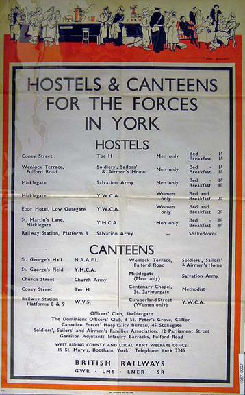 Hostels and Canteens for the Forces in York