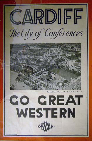 Great Western Railway poster cardiff